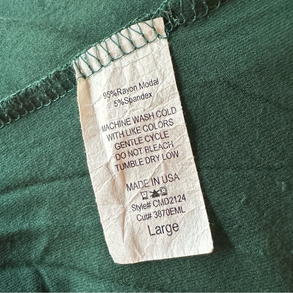 Maternity T Shirt Dress in Emerald Green - Picture 4 of 4